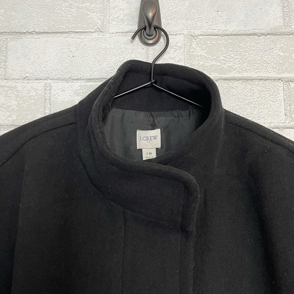 J. Crew Factory Black Pea Coat - Picture 6 of 12
